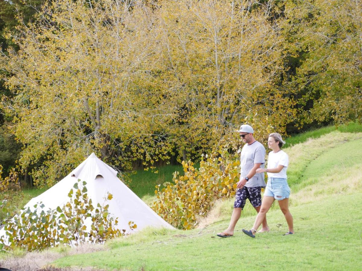 Aotearoa Surf Eco Pods Hotel Te Arai Bagian luar foto