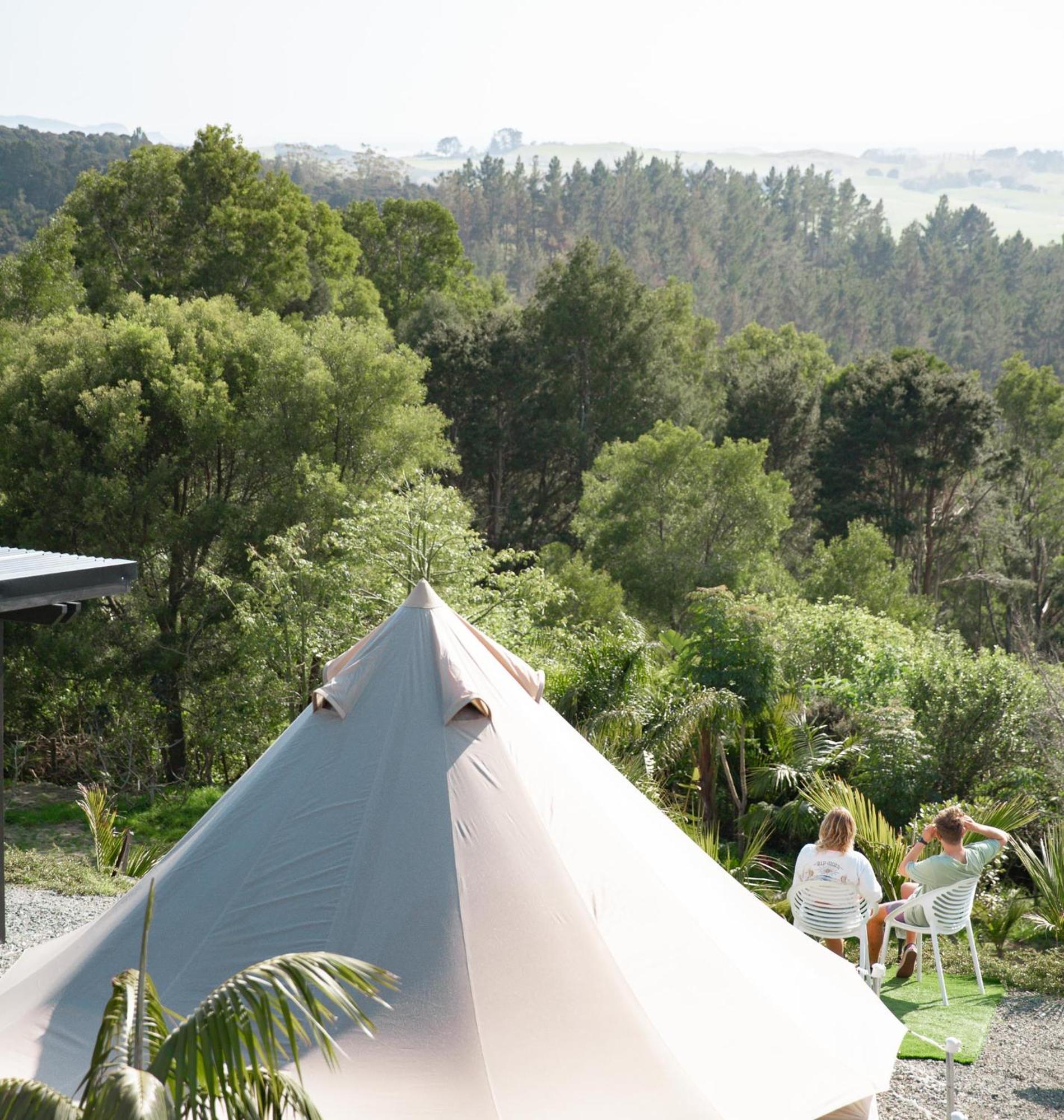 Aotearoa Surf Eco Pods Hotel Te Arai Bagian luar foto
